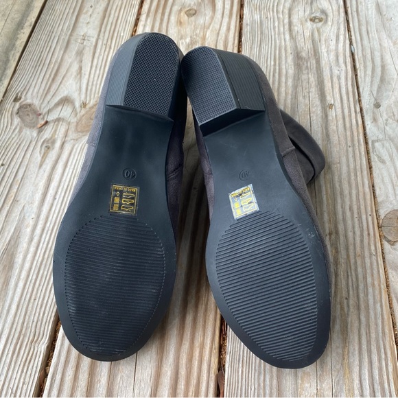 PATRIZIA BY SPRING STEP Fur Lined Faux Suede Grey Zip Up Aloly Bootie - Picture 4 of 9